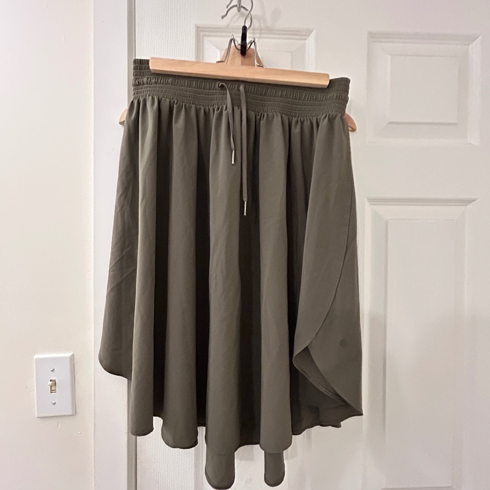 Lululemon olive drab skirt